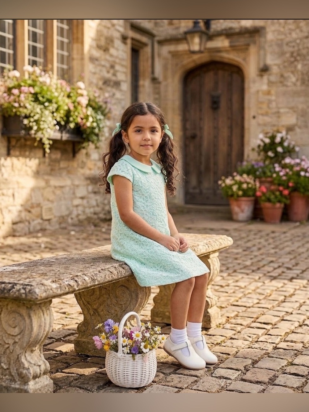 Janie & Jack Mint Green Dress